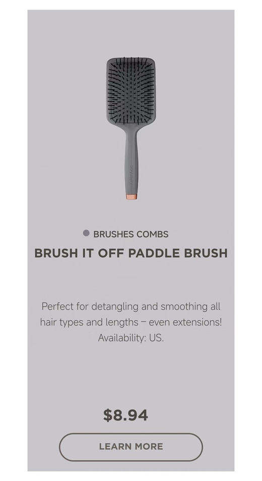 SUNLUX原单正品6件套灰色质感气囊梳空气梳套装
官网单件售价8.94美金，6件套53美金，合计人民币384元 商品图1