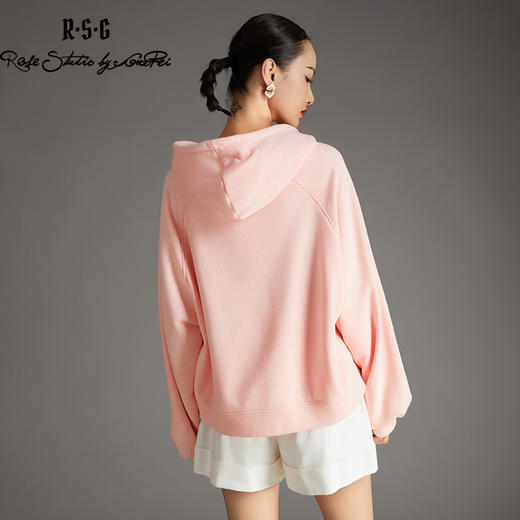 RSG郭培成衣品牌长袖上衣刺绣翠鸟休闲女士连帽卫衣女装 商品图1