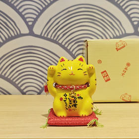 【旬彩】 日本进口药师窑彩绘招财猫