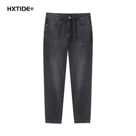 HX 夏季水洗直筒牛仔九分裤Y210420002101