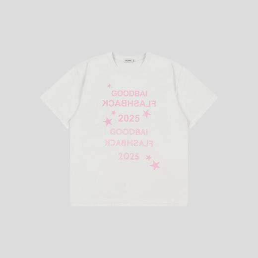 GOODBAI 正反logo星星撞色印花oversize短袖T恤 商品图1