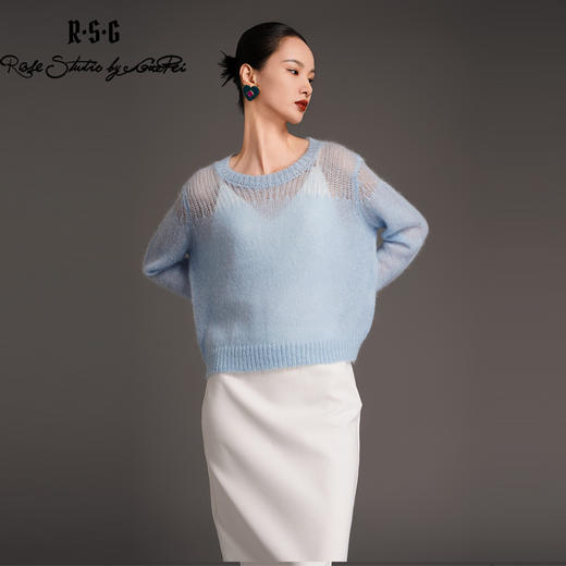 RSG2023郭培成衣品牌早秋廓形马海毛针织毛衣 商品图1