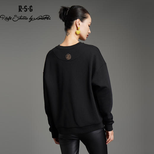 RSG郭培线上成衣品牌高光十刻女装钻印花设计感轻奢卫衣 商品图3