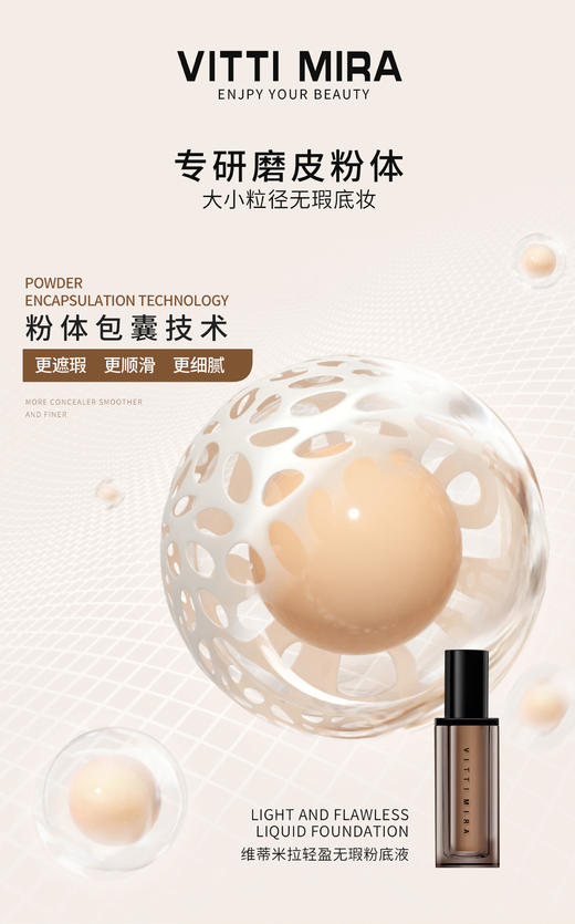 V-032轻盈无暇粉底液35ml 彩妆系列 商品图2