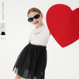 马克珍妮女童莫代尔棉高弹网纱裙儿童连衣裙2025年夏装新款550695