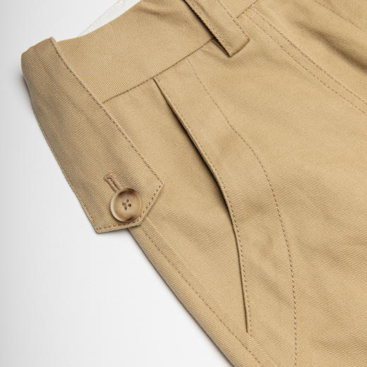 ROMI STUDIO"复古随性"百搭宽松高腰直筒卡其色休闲工装裤 K3383 商品图7