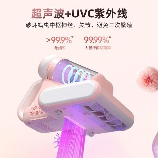 新款海尔高端无线双杯除螨仪旗舰款 新款双杯手持式无线除螨仪高端专业除螨紫外线杀菌充电无线款HZ-CDR2F 商品图5