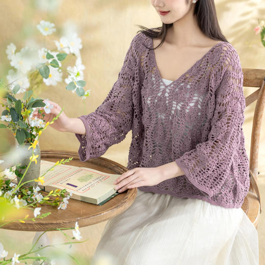 苏苏姐家艾青罩衫手工DIY钩针蕾丝线毛线团自制材料包 商品图2