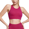 【限时秒】YOGACODE【火树银花系列】无袖瑜伽服背心固定杯性感美背健身文胸户外运动工字背心DWB115147 商品缩略图4