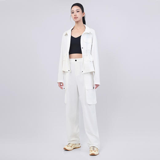 TITIKA ACTIVE机能风防水轻薄高腰工装裤弹力摇头宽松休闲裤11193 商品图3