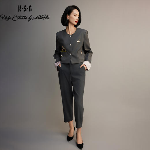 RSG精品系列休闲百搭时尚显瘦薄款西裤小脚裤 商品图1