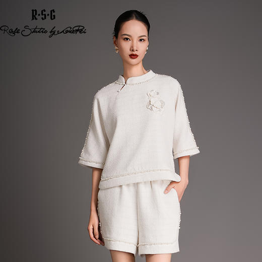 RSG2023郭培成衣品牌原创小香风中式粗花呢套装 商品图3