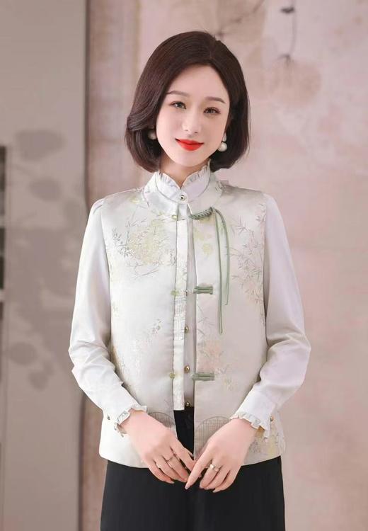 女装25春夏新品刺绣真丝马甲2274-XZQ2502 商品图2