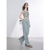 三彩2025夏季新款抽绳松紧腰长裤休闲裤轻薄宽松垂感阔腿裤M 商品缩略图1
