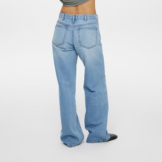 oneup冰蓝宽松直筒牛仔裤 商品图3