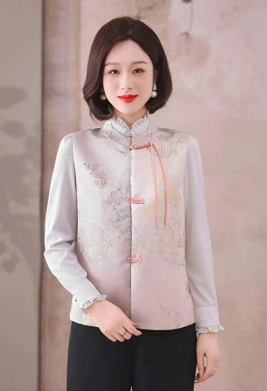 女装25春夏新品刺绣真丝马甲2274-XZQ2502 商品图4