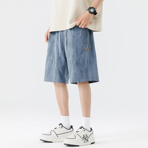 【DSL】大依优型大码短裤五分裤大号裤子弹力透气加肥加大夏季松紧腰宽松运动沙滩裤 商品图7