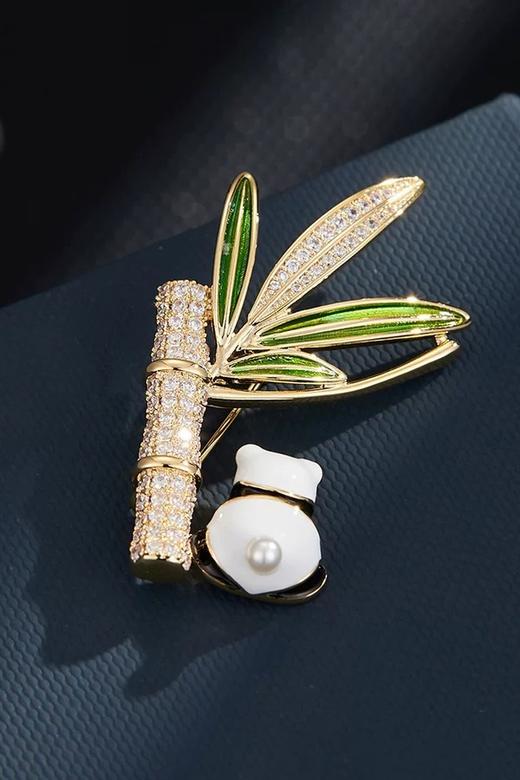 ESTACIA 中国风竹子可爱熊猫配饰胸针 21752 商品图1