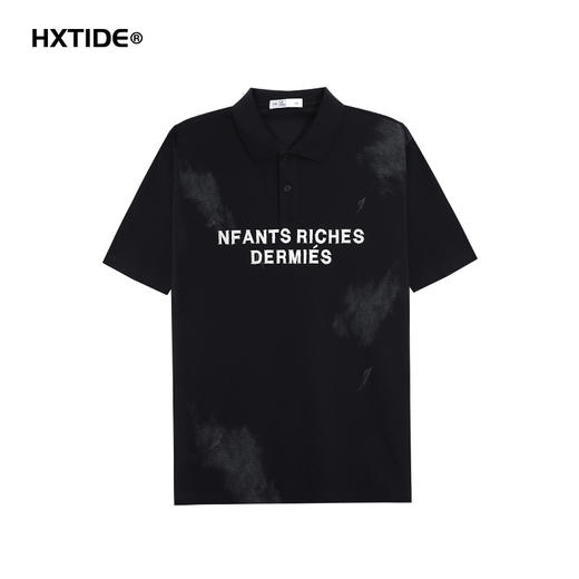 【新品上新】HX 夏季翻领短袖T恤亲肤舒适S102522026101/02 商品图2