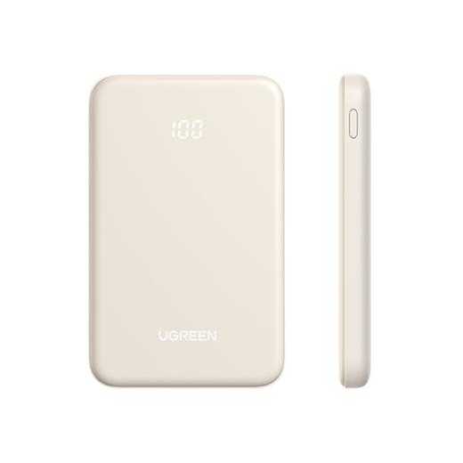 绿联10000mAh双向快充移动电源25684奶茶色 商品图1