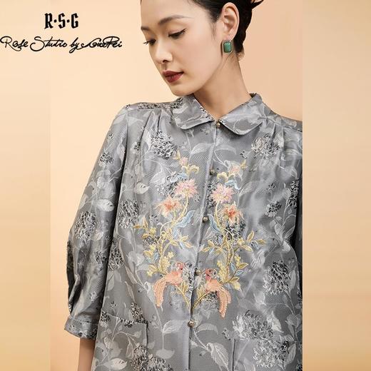 东方境X郭培联名系列：轻高定繁花刺绣风衣 商品图1