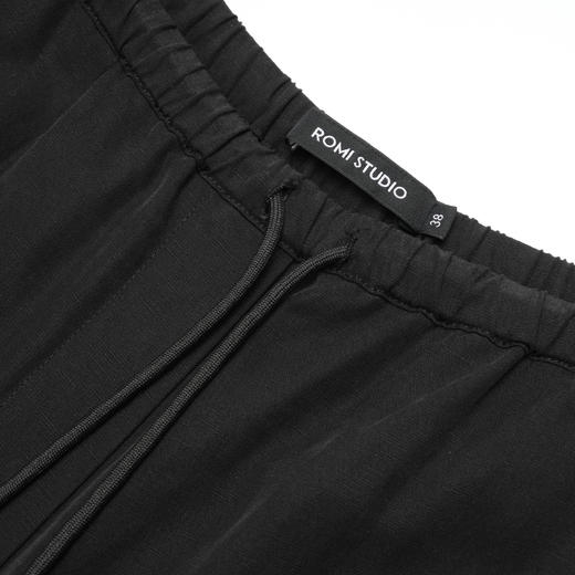 ROMI STUDIO“天丝垂感”天丝麻松紧抽绳垂坠感休闲裤K3369 商品图4