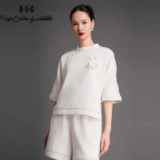 RSG2023郭培成衣品牌原创小香风中式粗花呢套装 商品图4