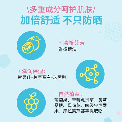 【全家防护】石泽研究所防晒乳SOF30+ 紫外线防晒霜250g儿童宝宝脸部敏感肌防晒温和清爽 商品图1