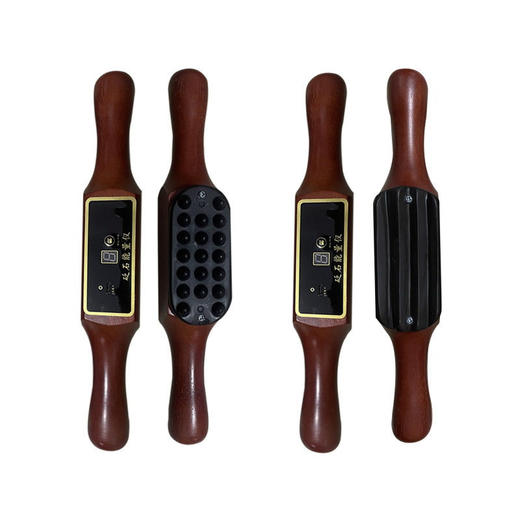 【砭石 丨能量仪】充电美容院檀木刮痧砭石推拿理疗电加热按摩汉灸仪家用理疗罐温度可控养生灸器 商品图4