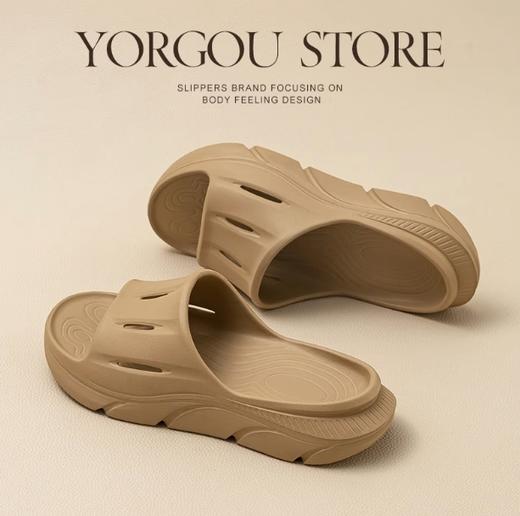 夏季运动恢复舒缓拖鞋榛子米1771 商品图1