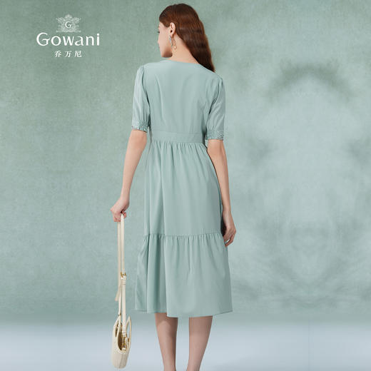 乔万尼真丝连衣裙法式收腰重工绣花ET2E285 商品图4