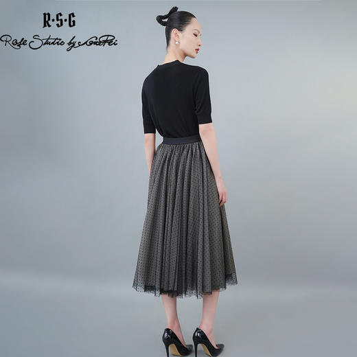 RSG2023新中式斜襟盘扣显瘦针织T恤 商品图2