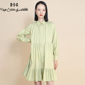 RSG郭培成衣品牌春季衬衫连衣裙棉质宽松优雅蛋糕褶皱裙