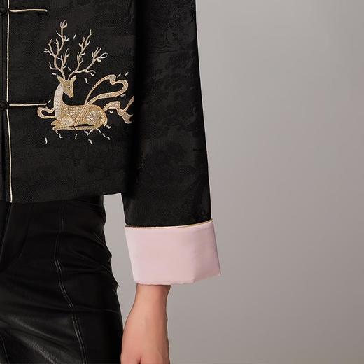 郭培成衣品牌精品系列复古金鹿图案盘扣上衣 商品图1