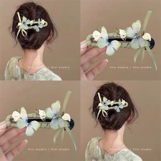 【家居百货】【仙气蝴蝶鸭嘴夹】9.9/两个！氛围感小花发夹，夏天用它盘发好看又凉快！ 商品图2