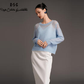 RSG2023郭培成衣品牌早秋廓形马海毛针织毛衣