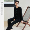 FUYAO扶摇 国风套装女高级感穿搭2025春季新款新中式黑色盘扣正装 商品缩略图2