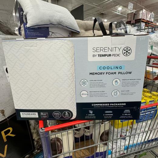 到手价349元 Serenity豪华枕头1个装 记忆绵枕头 尺寸：61x41cm  美国代购，无中文标签，介意慎拍 商品图2