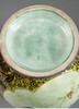 独角鹿西洋古董 19世纪法国陶艺大师Théodore Deck签名出品东方风格兽首双耳装饰繁花鸟蝶主题彩釉花瓶 商品缩略图5