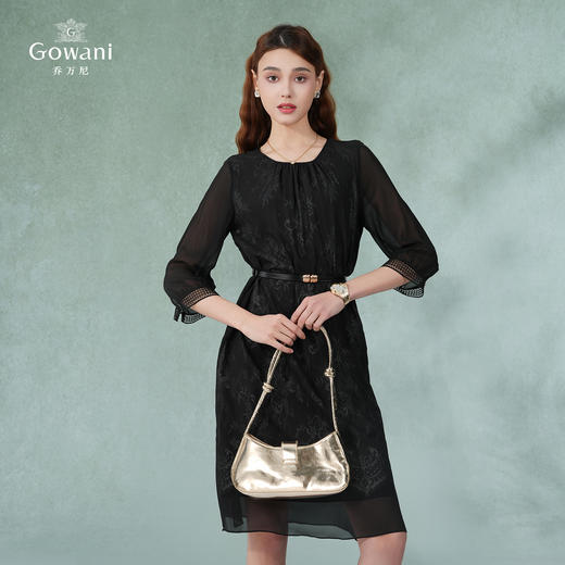 乔万尼真丝桑蚕丝连衣裙法式收腰夏季新款EI2E717 商品图1