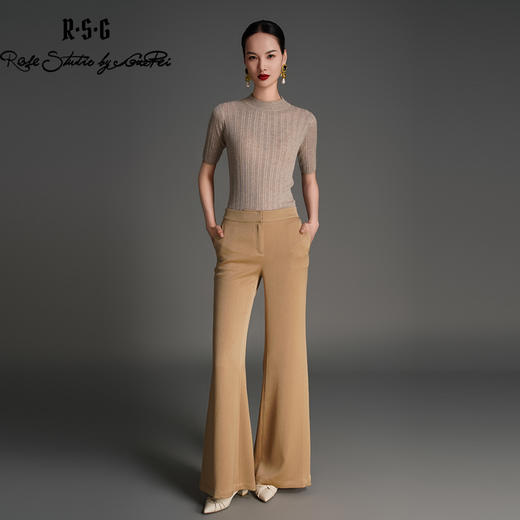 RSG2023郭培成衣品牌原创设计金丝缎垂坠阔腿裤 商品图0