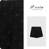03-4潘依绣丁丁宠粉经典百搭黑色卷边时髦牛仔短裤 D6609 商品缩略图0