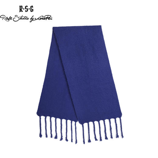 RSG郭培成衣品牌粗麻花流苏纯色百搭长绒围巾 商品图1