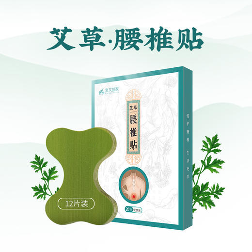 艾草腰椎贴20贴/盒 艾灸腰椎暖贴 商品图0