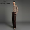 RSG郭培成衣品牌美拉德高级丝绒垂感显瘦保暖阔脚裤 商品缩略图1