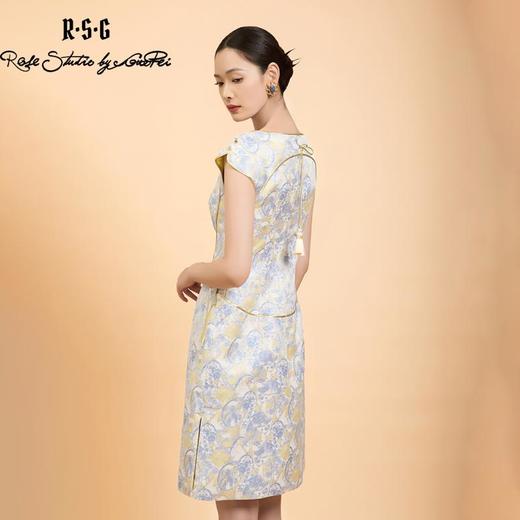 东方境X郭培联名系列：轻高定麦穗刺绣新中式旗袍礼服 商品图2