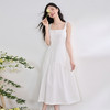简约设计感方领背心裙女夏季拼接不规则伞裙摆连衣裙V1050586 商品缩略图0