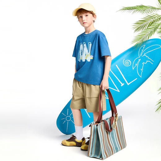 【实体店同款】男童圆领短袖针织衫夏季新款安奈儿童装AB521651 商品图3