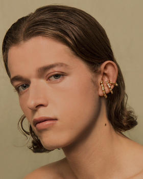 Chabaux Bling 系列耳挂 - 大号 gold/silver（单个）