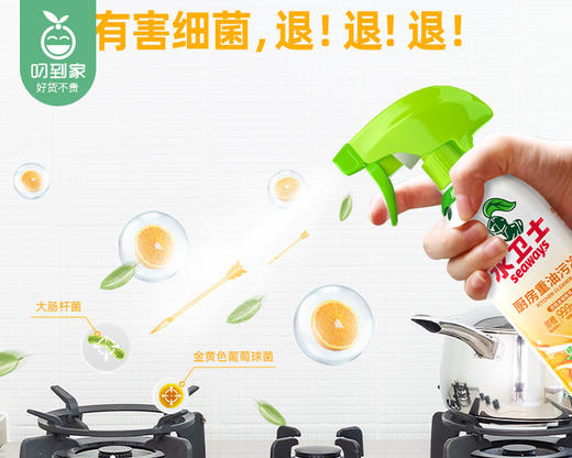 水卫士厨房重油污净*3瓶（480g/瓶） 商品图2